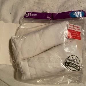 NIP cotton fruit of the loom brief size 10